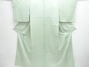 織柄一つ紋色無地着物